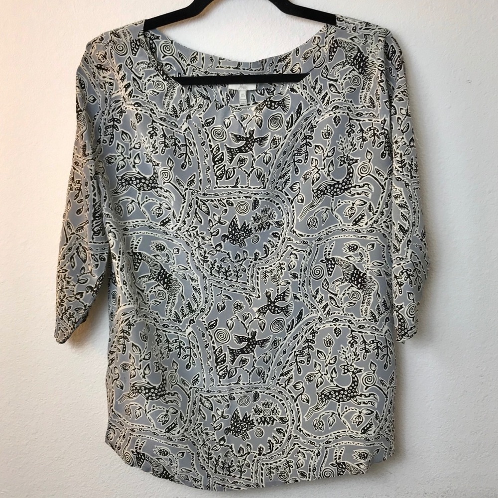 Joie Blouse Batik Pattern XS